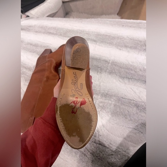 Zodiac Brown Heeled Boots - Picture 2 of 3